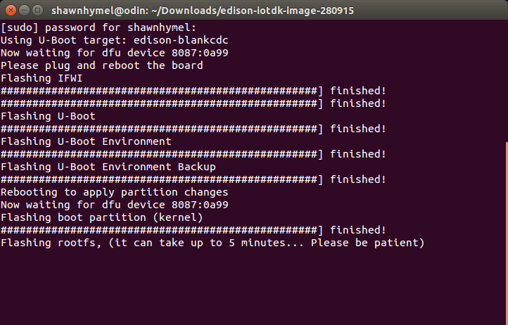 Flashing Yocto with Linux