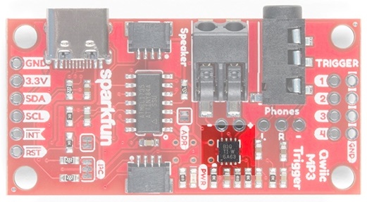 Class D Amplifier on SparkFun Qwiic MP3 Trigger