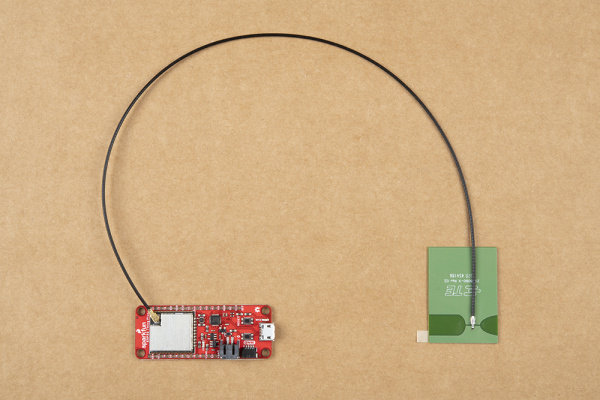 patch antenna connected
